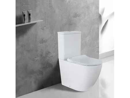 Унитаз-компакт Azario Grado AZ-2141 665х380х845 безободковый - фото 2