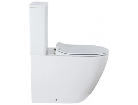 Унитаз-компакт Azario Grado AZ-2141 665х380х845 безободковый - фото 4