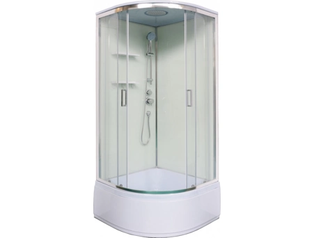 Душевая кабина Loranto Neo CS-22011 90x90 с высоким поддоном, прозрачным стеклом