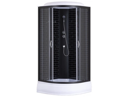 Душевая кабина Loranto Sunway CS-6610-25GB 100 100х100 средний поддон, тонированное стекло
