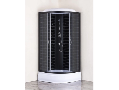 Душевая кабина Loranto Sunway CS-6610-25GB 100 100х100 средний поддон, тонированное стекло - фото 2