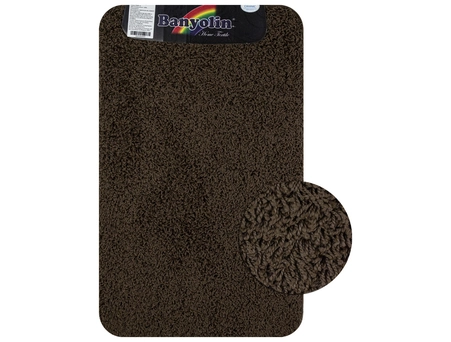 Коврик для ванной Санакс 10324 Shaggy Eco 50x80 коричневый - фото 2