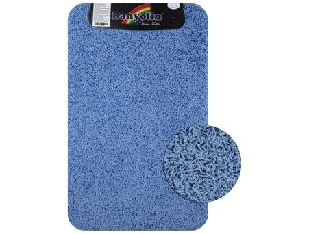 Коврик для ванной Санакс 10327 Shaggy Eco 50x80 голубой - фото 2