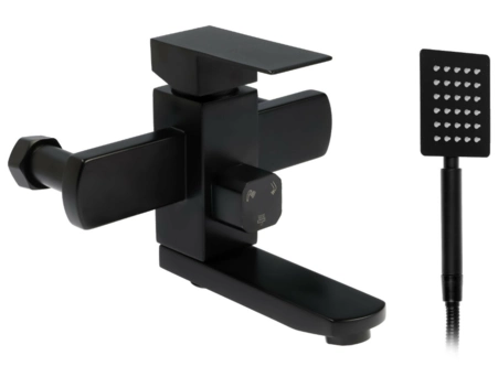 Смеситель для ванны Aksa BAS-03-17-Black черный матовый - фото 5