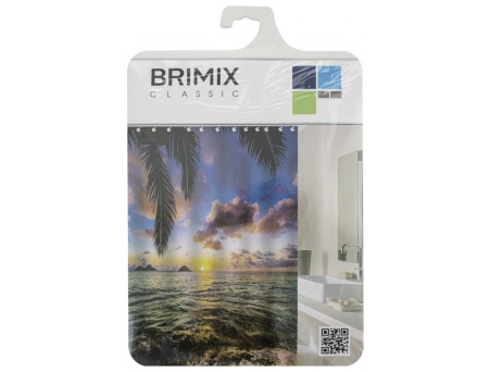 Штора для ванной Brimix 02-23 морской закат (180x200) - фото 5