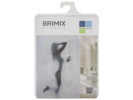 Штора для ванной Brimix 02-27 тень (180x200) - фото 5