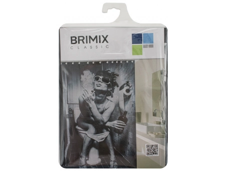 Штора для ванной Brimix 02-28 дама с сигаретой (180x200) - фото 4