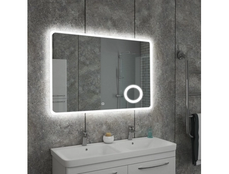 Зеркало Azario Эльза 1000х800 (LED) сенсорное, с дополнительным увеличительным зеркалом - фото 2
