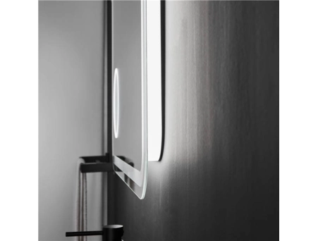 Зеркало Gair Vog 100x70 (LED) с увеличительным зеркалом, подсветкой, антизапотеванием и часами - фото 4