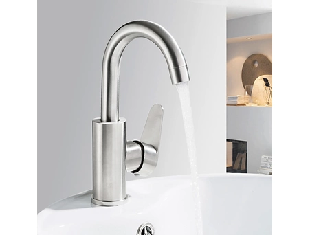 Смеситель для кухни Frap F1348 из нержавеющей стали - фото 3