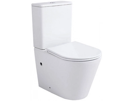 Унитаз-компакт Corso CR-2125A-R безободковый, торнадо