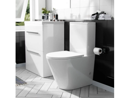Унитаз-компакт Corso CR-2125A-R безободковый, торнадо - фото 2