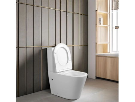 Унитаз-компакт Corso CR-2125A-R безободковый, торнадо - фото 6