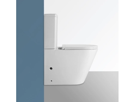 Унитаз-компакт Corso CR-2125A-R безободковый, торнадо - фото 5