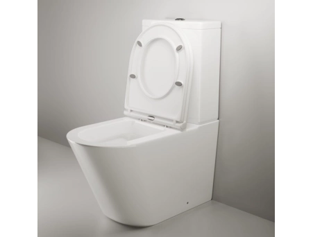 Унитаз-компакт Corso CR-2125A-R безободковый, торнадо - фото 7