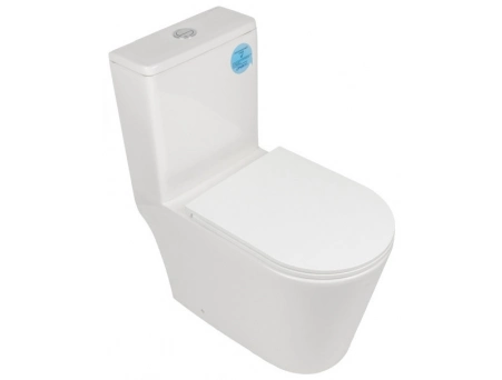 Унитаз моноблок Aqua Nero Main торнадо, безободковый AN-014S - фото 4