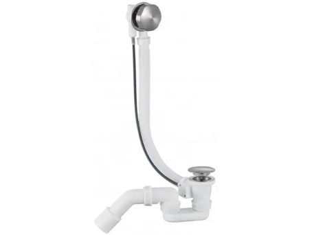 Сифон для ванны Стройбат Brushed Nickel полуавтоматический