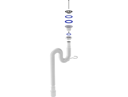 Гофросифон Aquant F213-55-MR 1 1/4