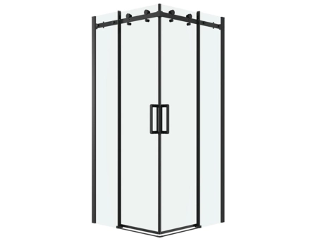 Душевой уголок Grossman Classic 300.K33.04.1010.21.00 100х100 с прозрачным стеклом, в черном матовом профиле - фото 10