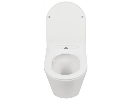 Унитаз подвесной Aqua Nero Atria AN-005L торнадо, безободковый - фото 8