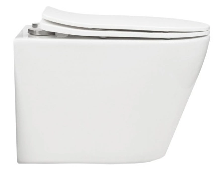 Унитаз подвесной Aqua Nero Atria AN-005L торнадо, безободковый - фото 3