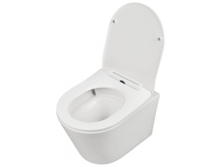 Унитаз подвесной Aqua Nero Atria AN-005L торнадо, безободковый - фото 7