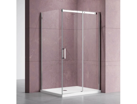 Душевой уголок Vincea Dice 120x90 VSR-4D9012CL прозрачное стекло, хромированный профиль - фото 3