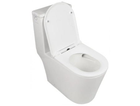 Унитаз моноблок Aqua Nero Rain торнадо, безободковый AN-015L - фото 8
