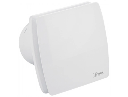Вытяжной вентилятор GFmark 50042 квадратный, белый Ø100 мм 34 дБ (с обратным клапаном, таймером и датчиком движения)