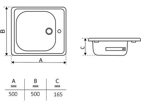 Мойка стальная ВИЗ Antika 50x50 эмалированная AMC-51101 - фото 6