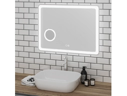 Зеркало Grossman Leo 100х80 (LED) с увеличительным стеклом и подогревом