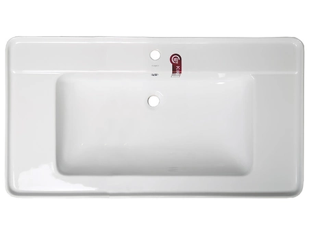Комплект мебели ASB-Woodline Гранда 105 Grigio из массива ясеня (тумба с раковиной, зеркало) - фото 8