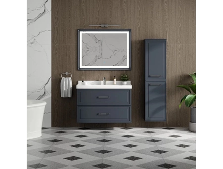 Тумба с раковиной Aura Katy 80-2 графит универсальная (Katy 80) - фото 4