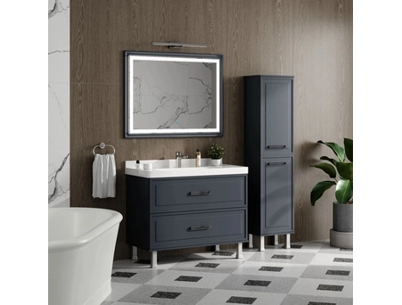 Тумба с раковиной Aura Katy 80-2 графит универсальная (Katy 80) - фото 5