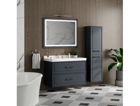 Тумба с раковиной Aura Katy 80-2 графит универсальная (Katy 80) - фото 3