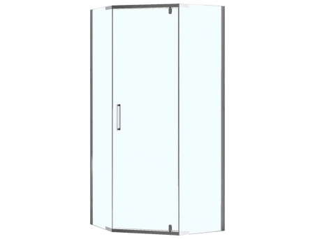 Душевой уголок Loranto Neo CS-22108 90x90x195 с хромированным профилем, прозрачным стеклом - фото 2