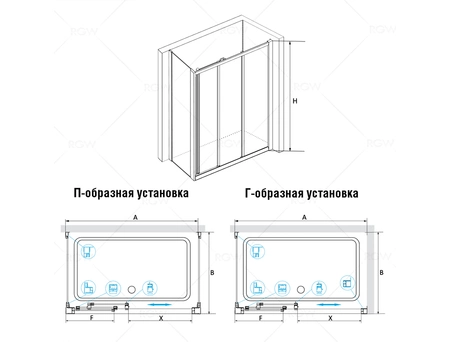Душевой уголок RGW Classic CL-40 120x90 хромированный профиль, прозрачное стекло 04094029-011 - фото 5