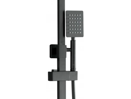 Душевая стойка со смесителем Frap F24802-6 черная матовая - фото 11