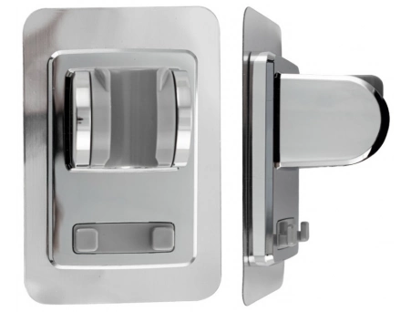 Кронштейн для душевой лейки GFmark 1018 с крючками, хромированный (без сверления) - фото 2