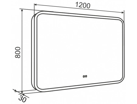 Зеркало Aqua de Marco Amazon 120x80 (LED) сенсорное, с подогревом Amz120/80 - фото 15