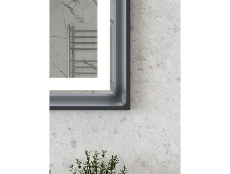 Зеркало Aura Бергамо 60x80 графит с LED подсветкой, сенсорное - фото 3
