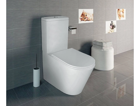 Унитаз-компакт Azario Maro AZ-2125 безободковый 670x380x850 - фото 2
