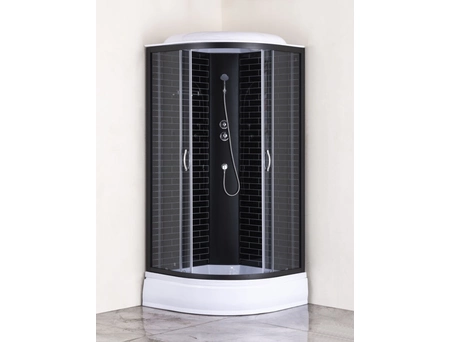 Душевая кабина Loranto CS-6690-25GB 90x90 со средним поддоном, тонированным стеклом - фото 2