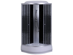 Душевая кабина Loranto CS-6690-25K 90x90 средний поддон, прозрачное стекло с рисунком