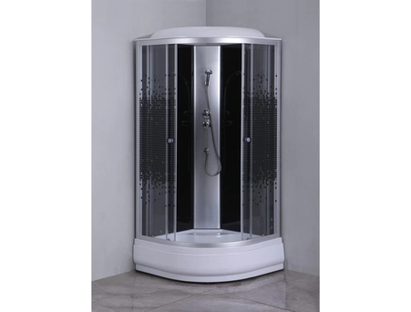 Душевая кабина Loranto CS-6690-25K 90x90 со средним поддоном, стекло прозрачное с рисунком - фото 2