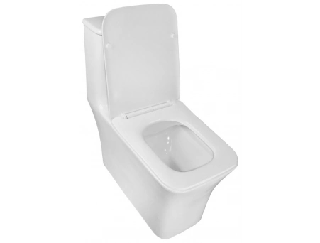 Унитаз моноблок Azario Gressa AZ-1111 безободковый 705х370х760 - фото 3