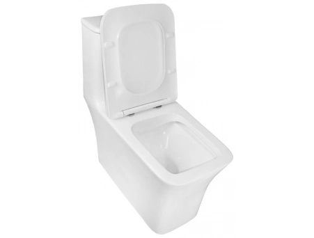 Унитаз моноблок Azario Gressa AZ-1111 безободковый 705х370х760 - фото 4
