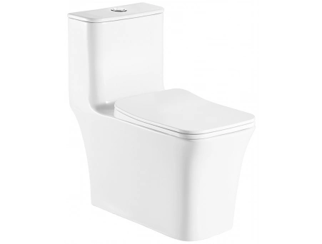 Унитаз моноблок Azario Gressa AZ-1111 безободковый 705х370х760