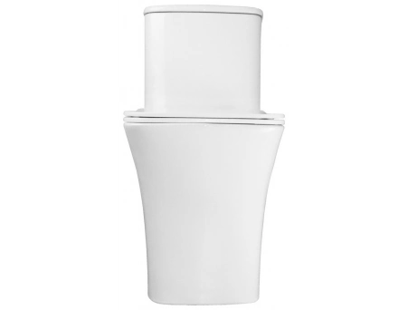 Унитаз моноблок Azario Gressa AZ-1111 безободковый 705х370х760 - фото 10