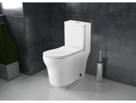 Унитаз моноблок Azario Sinto AZ-1098 безободковый 720х390х765 - фото 2